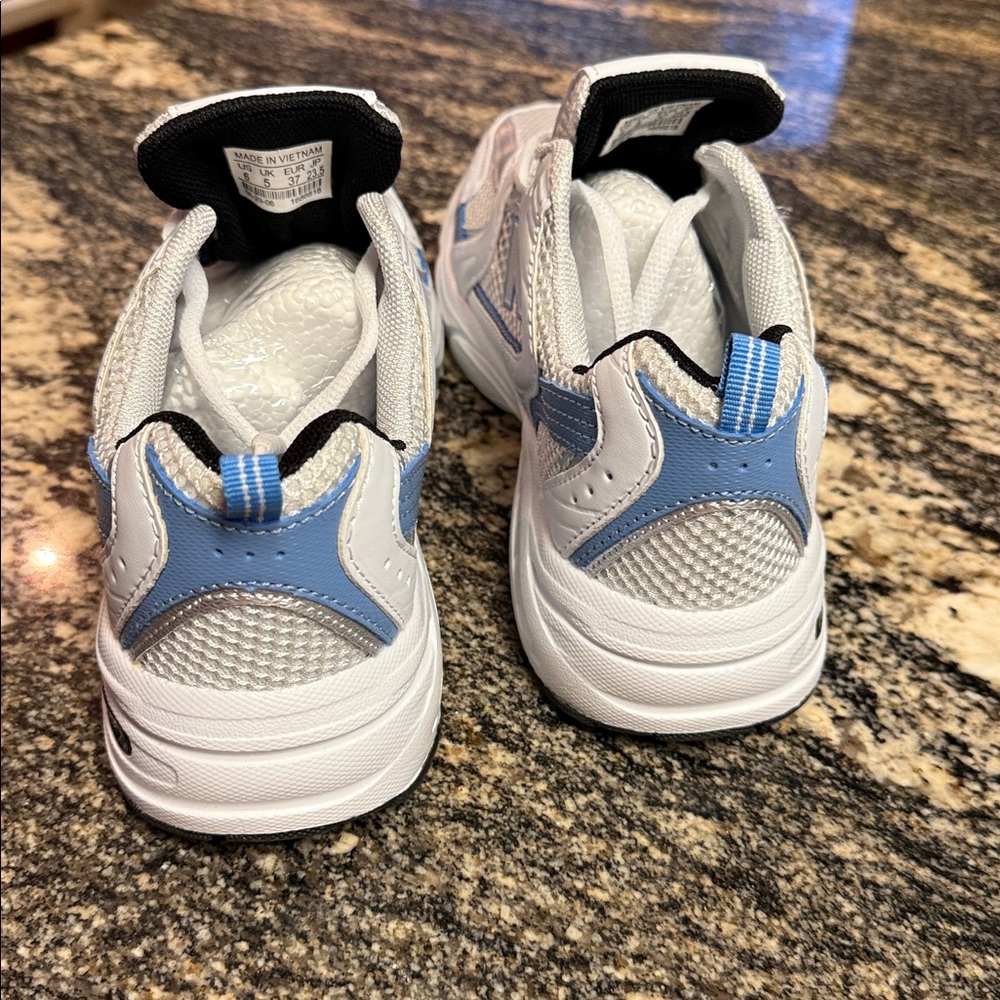 New Balance 530 Whiteblue metallic  Women's Sneakers - Picture 4 of 9
